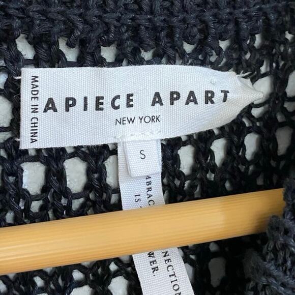 Apiece Apart Abierta Tank In Black Small - Picture 6 of 7